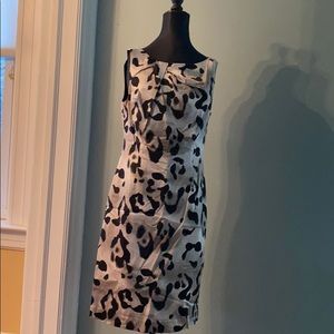 Ann Taylor animal print sheath dress